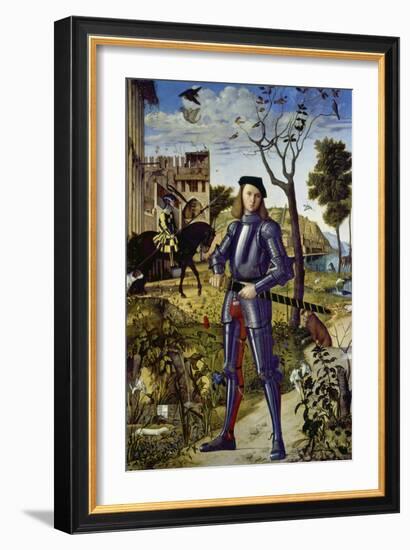 Portrait of a Knight, 1510-Vittore Carpaccio-Framed Giclee Print