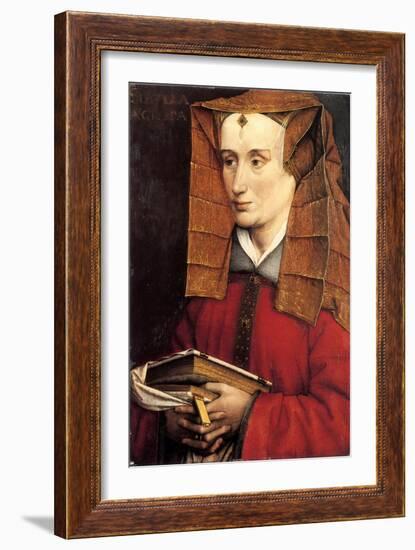 Portrait of a Lady, 1530S-1540S-Jacques Daret-Framed Giclee Print