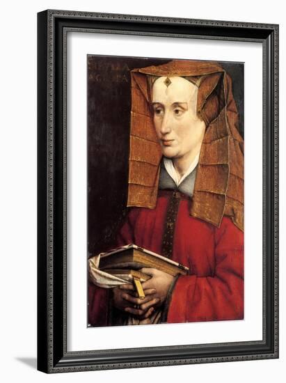 Portrait of a Lady, 1530S-1540S-Jacques Daret-Framed Giclee Print