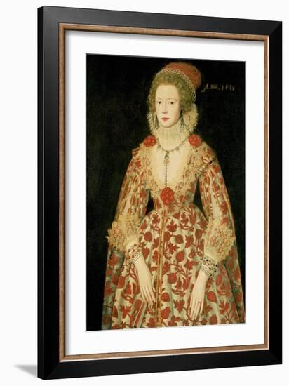 Portrait of a Lady, 1619-Marcus Gheeraerts-Framed Giclee Print