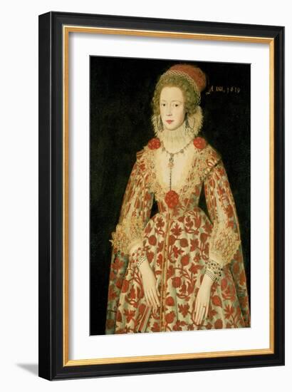 Portrait of a Lady, 1619-Marcus Gheeraerts-Framed Giclee Print