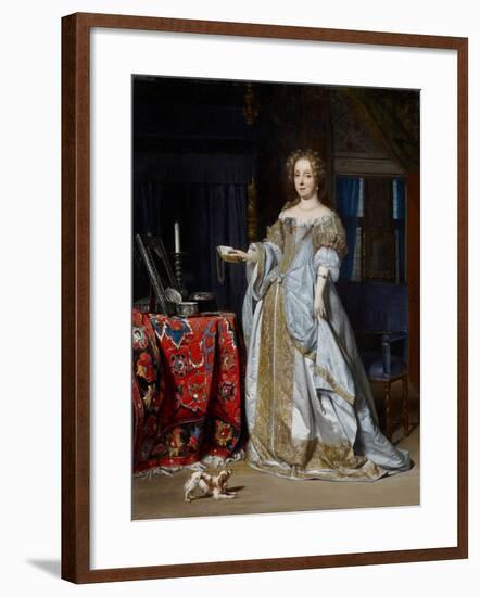 Portrait of a Lady, 1667-Gabriel Metsu-Framed Giclee Print