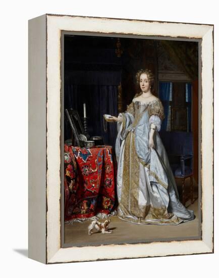 Portrait of a Lady, 1667-Gabriel Metsu-Framed Premier Image Canvas