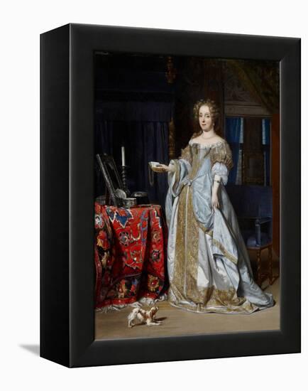 Portrait of a Lady, 1667-Gabriel Metsu-Framed Premier Image Canvas