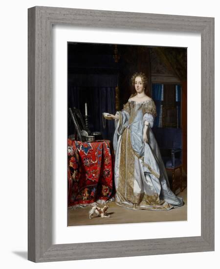 Portrait of a Lady, 1667-Gabriel Metsu-Framed Giclee Print