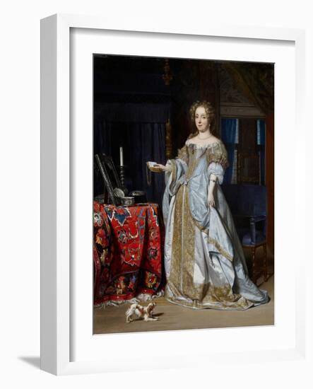 Portrait of a Lady, 1667-Gabriel Metsu-Framed Giclee Print