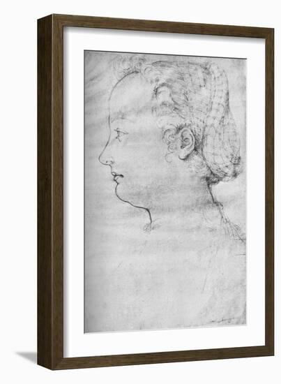 Portrait of a Lady, 16th century, (1923)-null-Framed Giclee Print