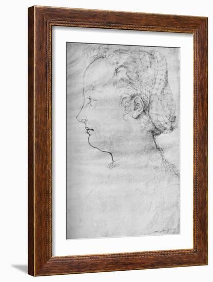 Portrait of a Lady, 16th century, (1923)-null-Framed Giclee Print