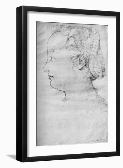 Portrait of a Lady, 16th century, (1923)-null-Framed Giclee Print