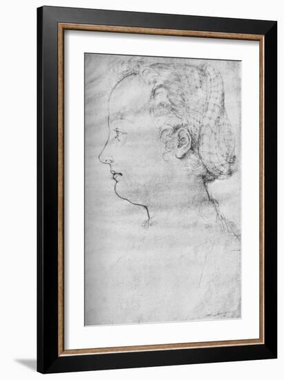 Portrait of a Lady, 16th century, (1923)-null-Framed Giclee Print