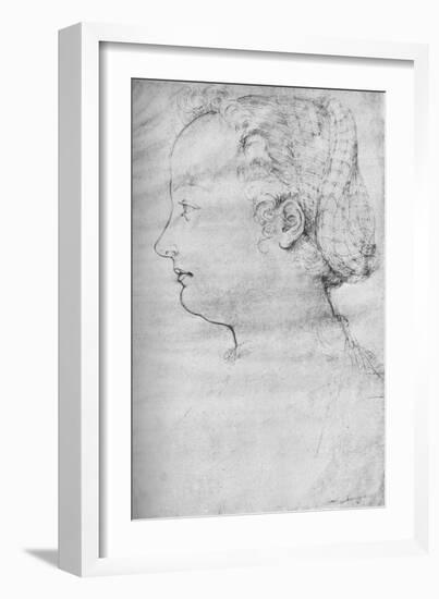 Portrait of a Lady, 16th century, (1923)-null-Framed Giclee Print