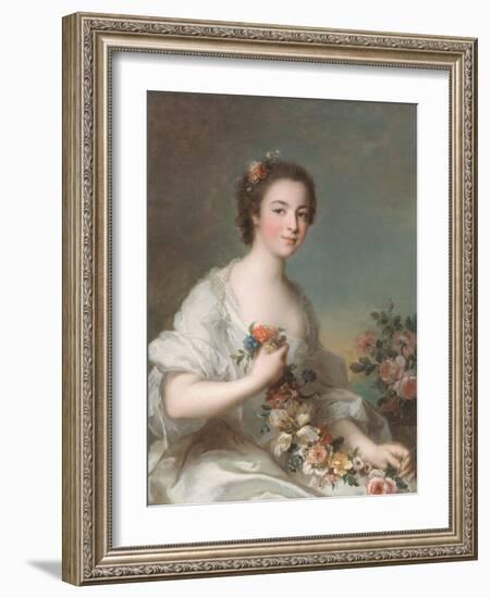 Portrait of a Lady, 1738-Jean-Marc Nattier-Framed Giclee Print