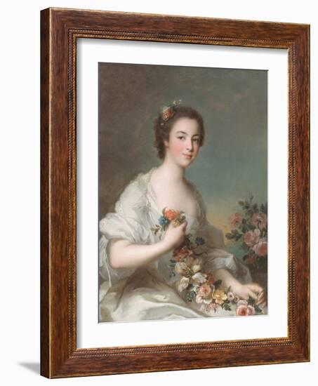 Portrait of a Lady, 1738-Jean-Marc Nattier-Framed Giclee Print