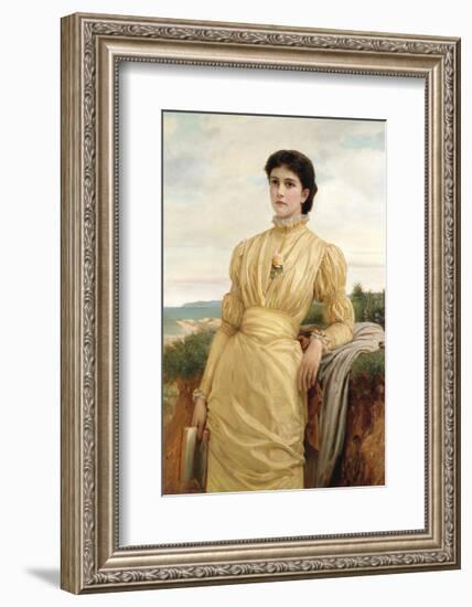 Portrait of a Lady, 1870-Charles Edward Perugini-Framed Premium Giclee Print