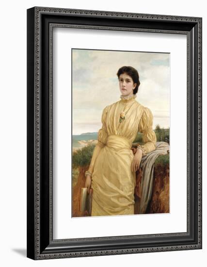 Portrait of a Lady, 1870-Charles Edward Perugini-Framed Premium Giclee Print