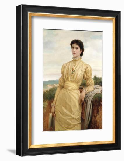 Portrait of a Lady, 1870-Charles Edward Perugini-Framed Premium Giclee Print