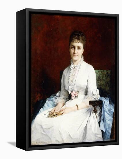 Portrait of a Lady, 1877-Henriette Browne-Framed Premier Image Canvas