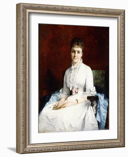 Portrait of a Lady, 1877-Henriette Browne-Framed Giclee Print