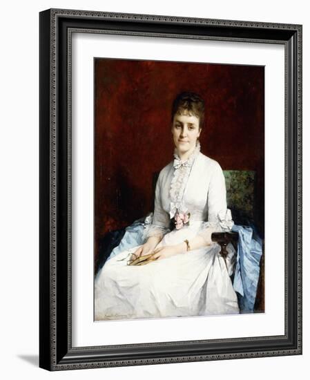 Portrait of a Lady, 1877-Henriette Browne-Framed Giclee Print