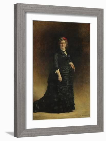 Portrait of a Lady, 1882 (Oil on Canvas)-Leon Joseph Florentin Bonnat-Framed Giclee Print