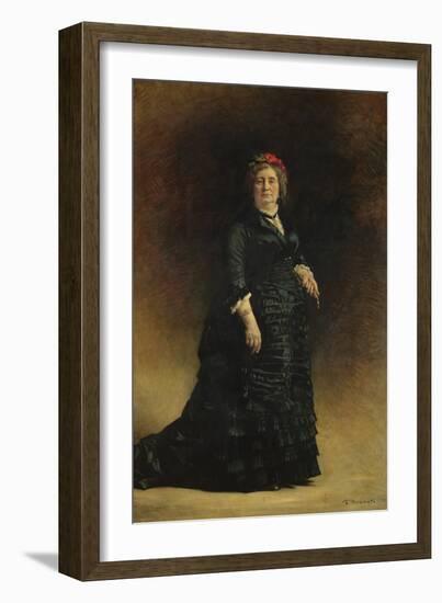 Portrait of a Lady, 1882 (Oil on Canvas)-Leon Joseph Florentin Bonnat-Framed Giclee Print