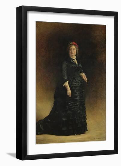 Portrait of a Lady, 1882 (Oil on Canvas)-Leon Joseph Florentin Bonnat-Framed Giclee Print