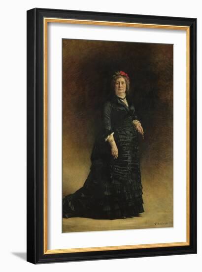 Portrait of a Lady, 1882 (Oil on Canvas)-Leon Joseph Florentin Bonnat-Framed Giclee Print