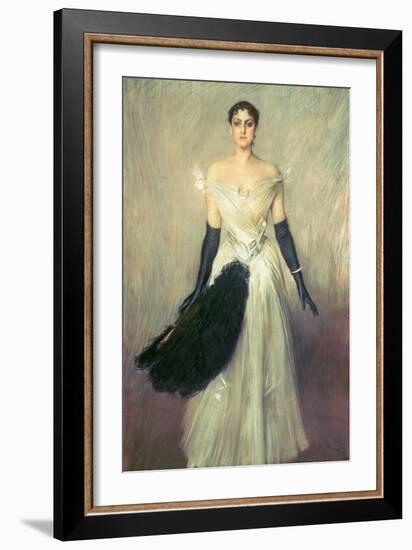 Portrait of a Lady, 1889-Giovanni Boldini-Framed Giclee Print