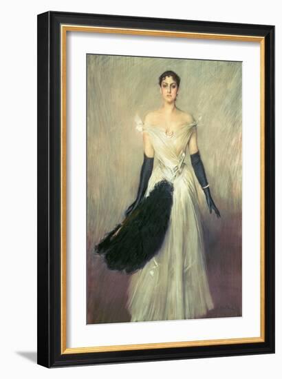 Portrait of a Lady, 1889-Giovanni Boldini-Framed Giclee Print
