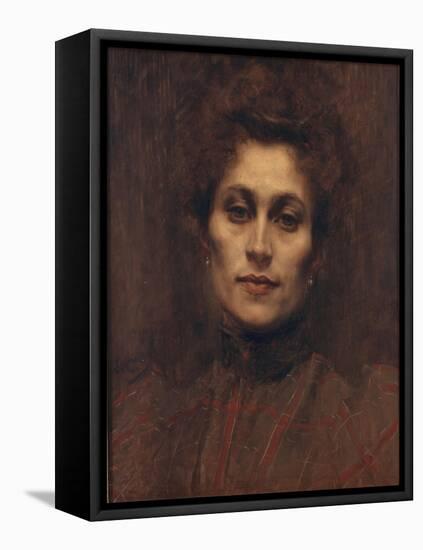 Portrait of a Lady, 1894-Eugene Carriere-Framed Premier Image Canvas