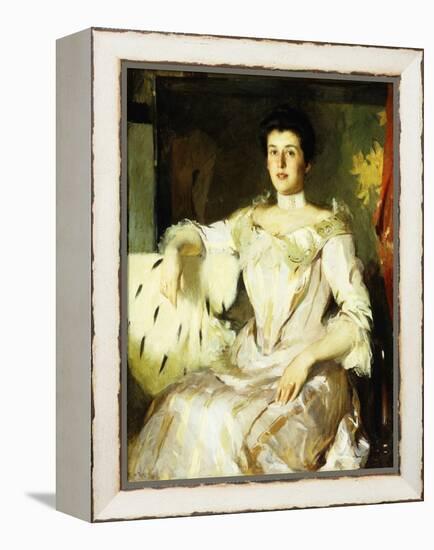 Portrait of a Lady, 1907 (Oil on Canvas)-Frank Weston Benson-Framed Premier Image Canvas