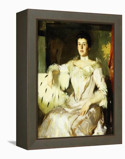 Portrait of a Lady, 1907 (Oil on Canvas)-Frank Weston Benson-Framed Premier Image Canvas