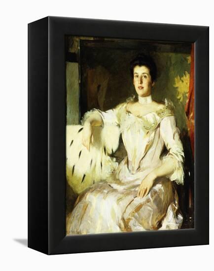 Portrait of a Lady, 1907 (Oil on Canvas)-Frank Weston Benson-Framed Premier Image Canvas