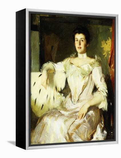 Portrait of a Lady, 1907 (Oil on Canvas)-Frank Weston Benson-Framed Premier Image Canvas