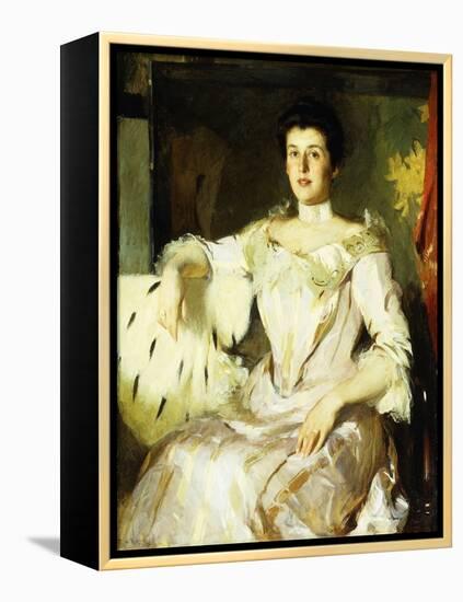 Portrait of a Lady, 1907 (Oil on Canvas)-Frank Weston Benson-Framed Premier Image Canvas