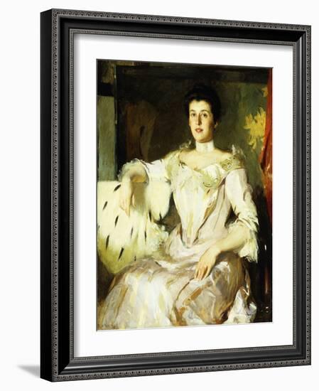 Portrait of a Lady, 1907 (Oil on Canvas)-Frank Weston Benson-Framed Giclee Print