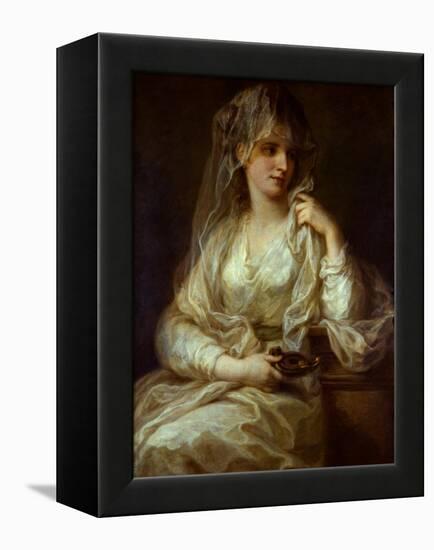 Portrait of a Lady as a Vestal Virgin, 1782-Angelika Kauffmann-Framed Premier Image Canvas