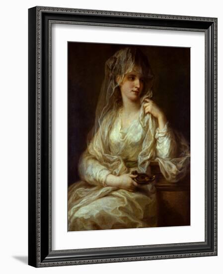 Portrait of a Lady as a Vestal Virgin, 1782-Angelika Kauffmann-Framed Giclee Print