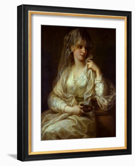 Portrait of a Lady as a Vestal Virgin, 1782-Angelika Kauffmann-Framed Giclee Print