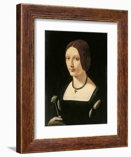 Portrait of a Lady as Saint Lucy-Giovanni Antonio Boltraffio-Framed Giclee Print