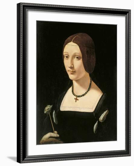 Portrait of a Lady as Saint Lucy-Giovanni Antonio Boltraffio-Framed Giclee Print