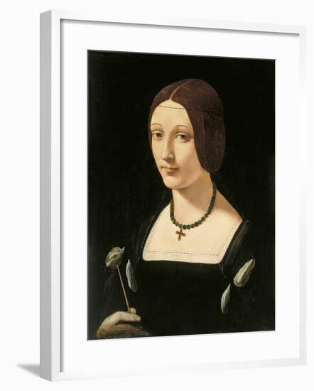 Portrait of a Lady as Saint Lucy-Giovanni Antonio Boltraffio-Framed Giclee Print