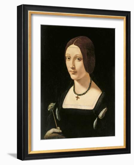 Portrait of a Lady as Saint Lucy-Giovanni Antonio Boltraffio-Framed Giclee Print