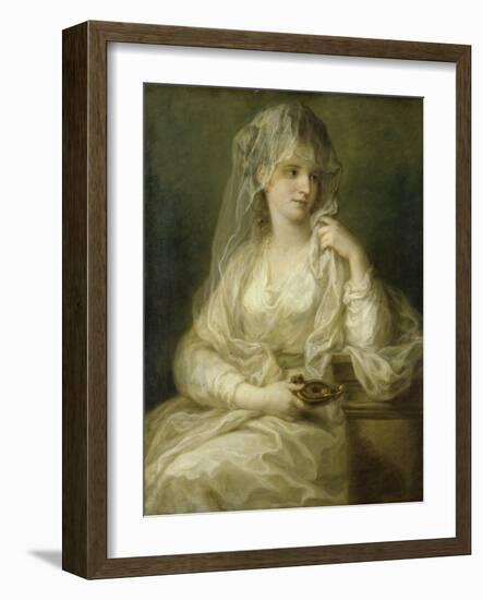 Portrait of a Lady as Vestal Virgin-Angelika Kauffmann-Framed Giclee Print