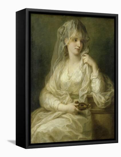 Portrait of a Lady as Vestal Virgin-Angelika Kauffmann-Framed Premier Image Canvas