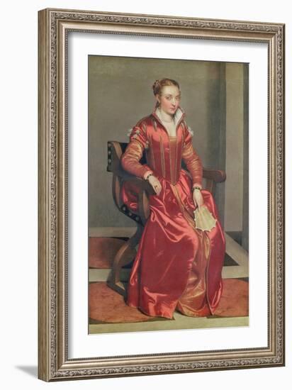 Portrait of a Lady, c.1555-60-Giovanni Battista Moroni-Framed Giclee Print