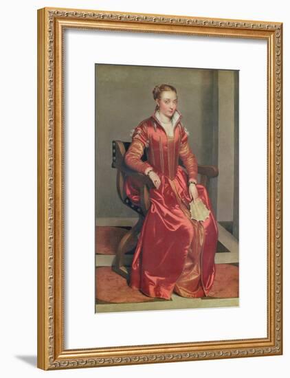 Portrait of a Lady, c.1555-60-Giovanni Battista Moroni-Framed Giclee Print