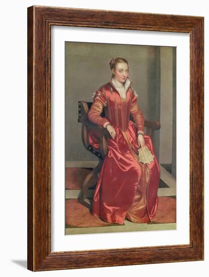 Portrait of a Lady, c.1555-60-Giovanni Battista Moroni-Framed Giclee Print