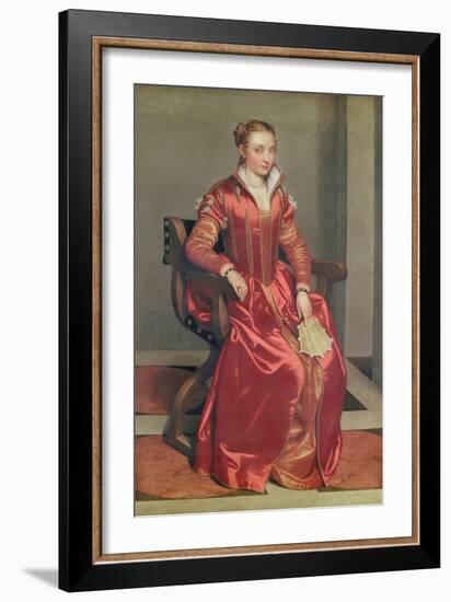 Portrait of a Lady, c.1555-60-Giovanni Battista Moroni-Framed Giclee Print