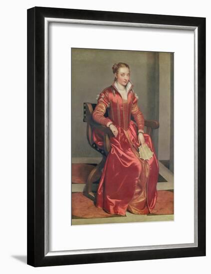 Portrait of a Lady, c.1555-60-Giovanni Battista Moroni-Framed Giclee Print